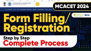 MAH MCA CET 2024  Registration Started  Step By Step Form Filling Process mahmcacet2024 [upl. by Regen]