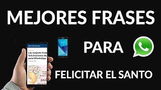 Las Mejores Frases de Felicitaciones de Santo para WhatsApp [upl. by Ilat]