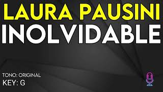 Laura Pausini  Inolvidable  Karaoke Instrumental [upl. by Arbas]