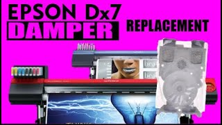 Damper Replacement Roland XR 640 VS XR RT XT RF 540 300 300i 640i how to 540i Printer Cutter [upl. by Tella]