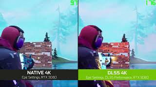 Fortnite i 4K med Nvidia DLSS  Greencom PC [upl. by Llewsor]