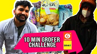 Blinkit Grofers 10 min delivery Epic Challenge [upl. by Nede317]