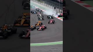 Yuki Tsunoda incident at turn 1 in Mexico GP 2024 [upl. by Kazimir]