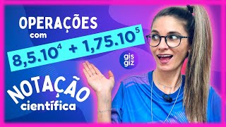 NOTAÇÃO CIENTÍFICA  OPERAÇÕES COM NÚMEROS EM NOTAÇÃO CIENTÍFICA  matemática 9 ano [upl. by Anirazc]