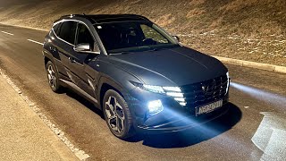 New Hyundai TUCSON 2021  FULL LED lights test amp demonstration Premium Plus 16 TGDI [upl. by Satsoc]