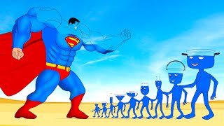 Evolution Of SUPERMAN Vs Evolution Of MONSTER RADIATION  Returning From The Dead SECRET  FUNNY [upl. by Arezzini]