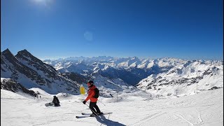 Three Valleys Orelle Bluebird Ski down in one 2022 [upl. by Cherin]