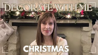 CHRISTMAS DECORATE WITH ME  Decorating our new home for Christmas  Neutral tones Vlogmas [upl. by Sussman]