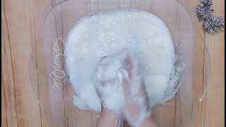 ASMR Lathering White Soaps Set Beautiful 🤍🤍🤍🤍🤍🤍 [upl. by Nodnol]