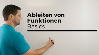 Ableitung Ableiten von Funktionen Basics Grundlagen Differenzieren  Mathe by Daniel Jung [upl. by Inva742]