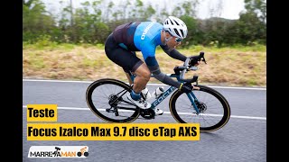 Focus Izalco Max 97 disc eTap AXS  Teste em português [upl. by Nirual]