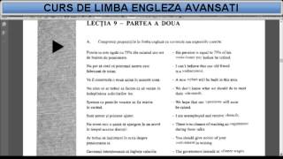 Curs de limba Engleza nivel Avansati temadictionar  Lectia 9 [upl. by Myrle]