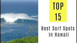 Best Surf Spots in Hawaii TOP 15 [upl. by Aner]