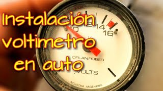 Como Instalar voltimetro en vehiculo [upl. by Dugald349]