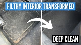 Filthy Interior Deep Clean  Interior Car Detailing Transformation [upl. by Alli]