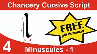 Chancery cursive  Minuscule 1  calligraphyforbeginners calligraphy calligraphyart lettering [upl. by Prichard]