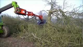 PROTECH POWER BLADE 1000 TELEHANDLER MOUNTED SAW on MERLO 367 [upl. by Bouldon]