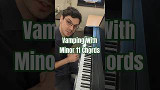 Make easy amp satisfying chord vamps with parallel minor 11 chords piano composer musictheory [upl. by Notsirhc]