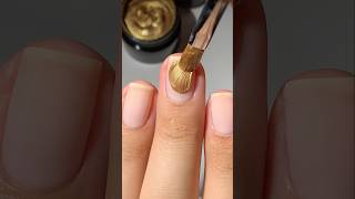 Liquid Gold Nails😱nails nailart nailinspo naildesigns nailarttutorial nailtrends goldnails [upl. by Auoy]