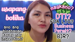 BOTIKA VLOG DTI BUSINESS PERMIT LTO BIR  FAQ SA AMING FB PAGE [upl. by Anaizit]