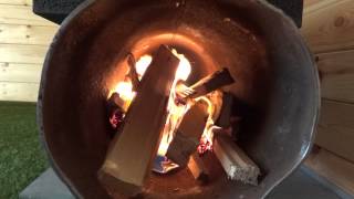 Rocket stove mass heater DIY part 1 [upl. by Nira876]