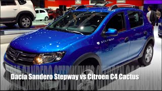 Dacia Sandero Stepway 2014 vs Citroen C4 Cactus 2014 [upl. by Renraw924]