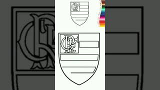 Desenhando Escudo do Flamengo flamengo futebol drawing art desenho desenhosfaceis dibujo [upl. by Asquith903]