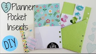 DIY 3 Easy Pocket Planner Inserts [upl. by Farrand]