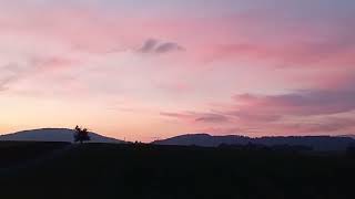 Abendrot im herbstlichen Odenwald im idyllischen Ostertal  Red evening sky in German Odenwald hills [upl. by Crystal]