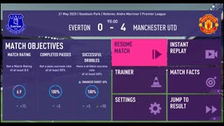 Fifa 23 Amad Player Career Mode Szn 3 vs Everton Away [upl. by Gipps]