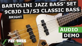 Bartolini Classic Bass 3 Bright Dual Inline Humcancelling Jazz Bass® Pickup Set Demo [upl. by Myk235]