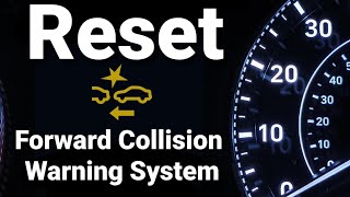 Free ways to Fix and Reset FCW Forward Collision Warning Light Stays OnPreCollision System Light [upl. by Nalo141]