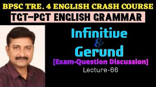 Lecture66  Exam Question Discussion  Infinitive  Gerund  Jagdish Maurya Sir [upl. by Newcomer109]