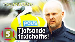 Ilsken taxichaufför tjafsar med polisen  Trafikpoliserna  Kanal 5 Sverige [upl. by Cozza]