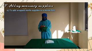 Establishing and Maintaining a Sterile Field  Return Demonstration  Rohaniesa A Faisal [upl. by Swetlana]