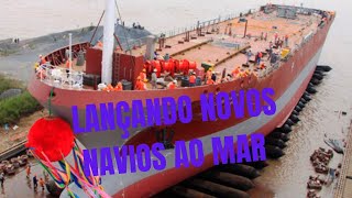 Os melhores lançamentos de navio ao mar [upl. by Ayanat]