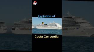 Evolution of Costa Concordia 🚢 history oceanliner ship edit [upl. by Adnic891]