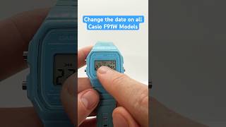 How to change the date on all Casio F91W Models [upl. by Lewanna291]