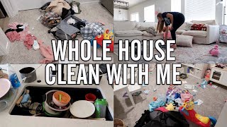 WHOLE HOUSE CLEAN WITH ME CLEANING MOTIVATION [upl. by Yearwood]