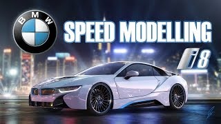 3D Timelapse BMW i8  Autodesk Maya [upl. by Gaw583]