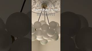 Glass Bubble Chandelier Cloud Style Bubble Chandelier Remshepcom trendinghomedecor Bedroommoney [upl. by Ttevi339]