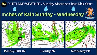 Portland Weather A Series of Fronts to Bring Rainy Windy Pattern [upl. by Acinelav773]