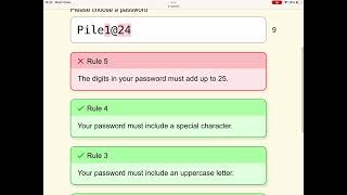 The password game [upl. by Gilmour]