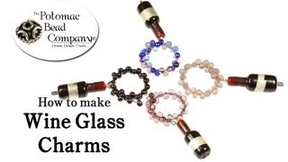 How to Make Wine Glass Charms [upl. by Eicyak]