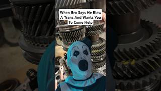 Transmission Problems  Smiling Clown Meme Terrifier mechanic meme funny car automobile [upl. by Edithe]