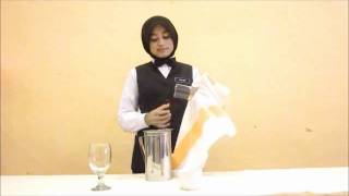 How To Wiping Chinaware Polishing Glass amp Wiping Flatware [upl. by Leonerd594]