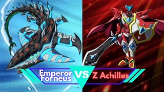 Emperor Forneus VS Z Achilles beyblade burst turbo series battles ending [upl. by Arual]