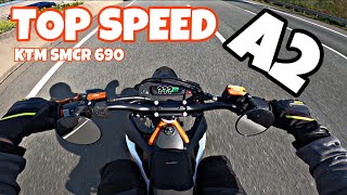 KTM SMCR 690 A2 2019 Top Speed [upl. by Giliana]