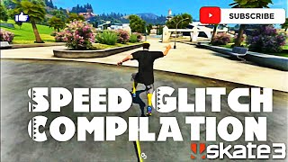 Skate 3 Speed Glitch Compilation 8 Minutes Of Speed Glitches [upl. by Sarajane]