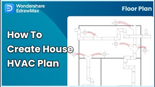 How to Create a House HVAC Plan  EdrawMax [upl. by Mell674]